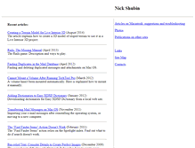 Tablet Screenshot of nickshubin.com